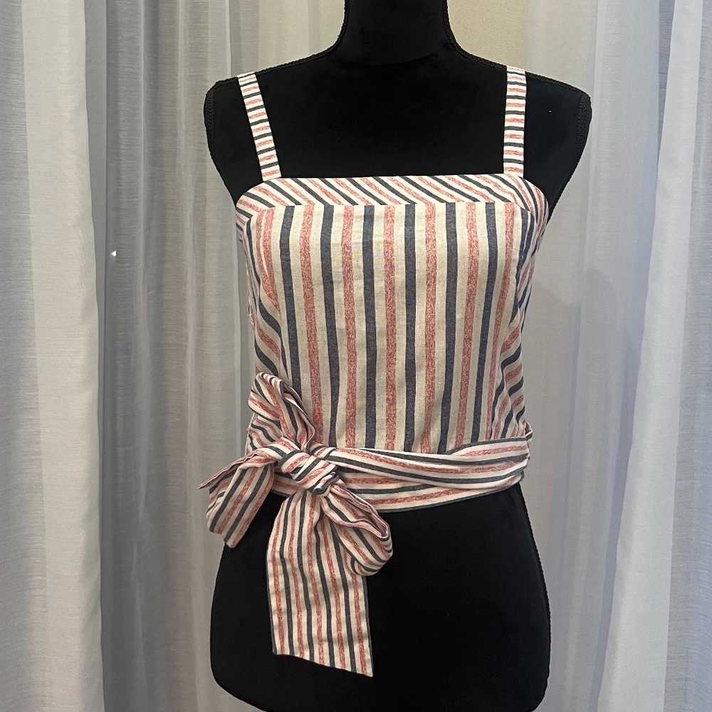 Sugarlips Striped Tie Tank